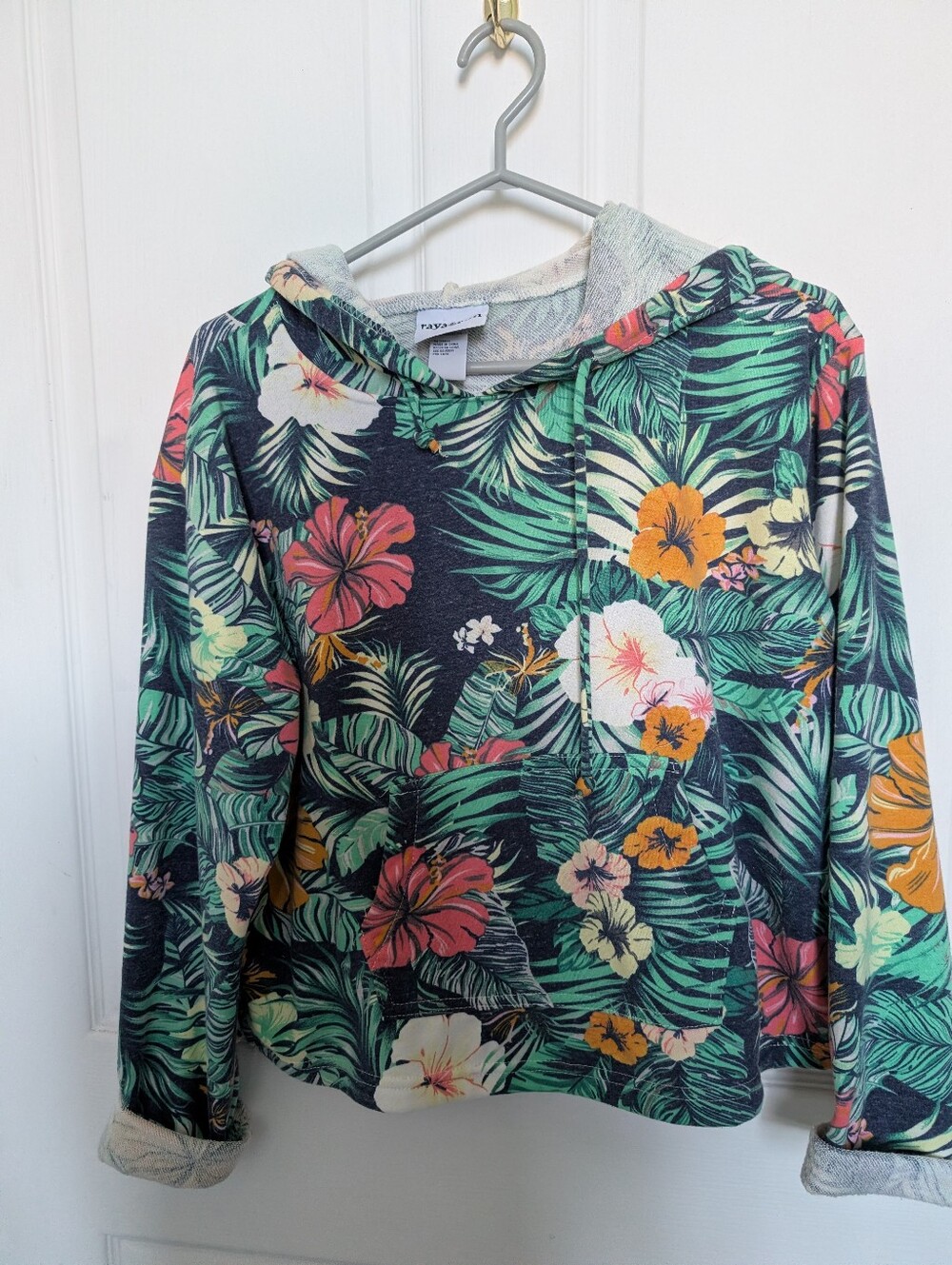 Raya Sun Tropical Floral Hoodie Sweatshirt - Multicolor